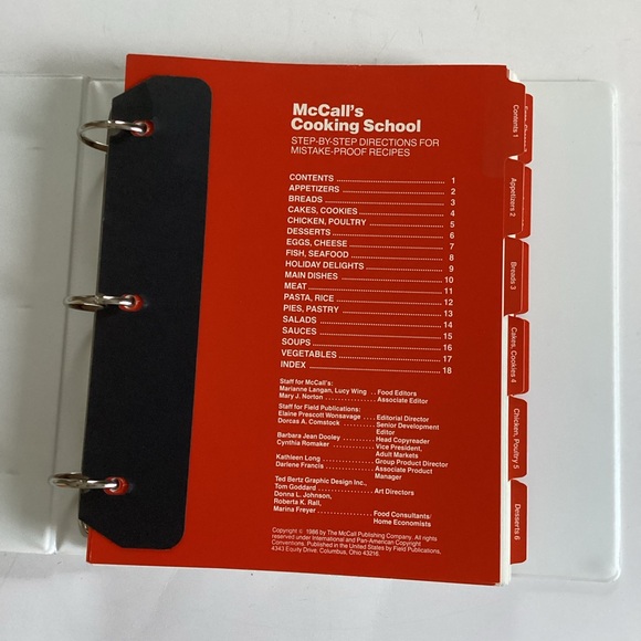 1986 Vintage McCalls Recipes binder - Picture 4 of 9